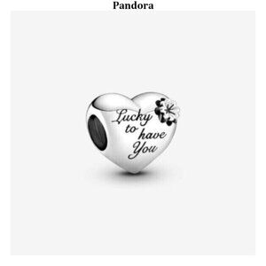 Pandora Heart & Clover Charm